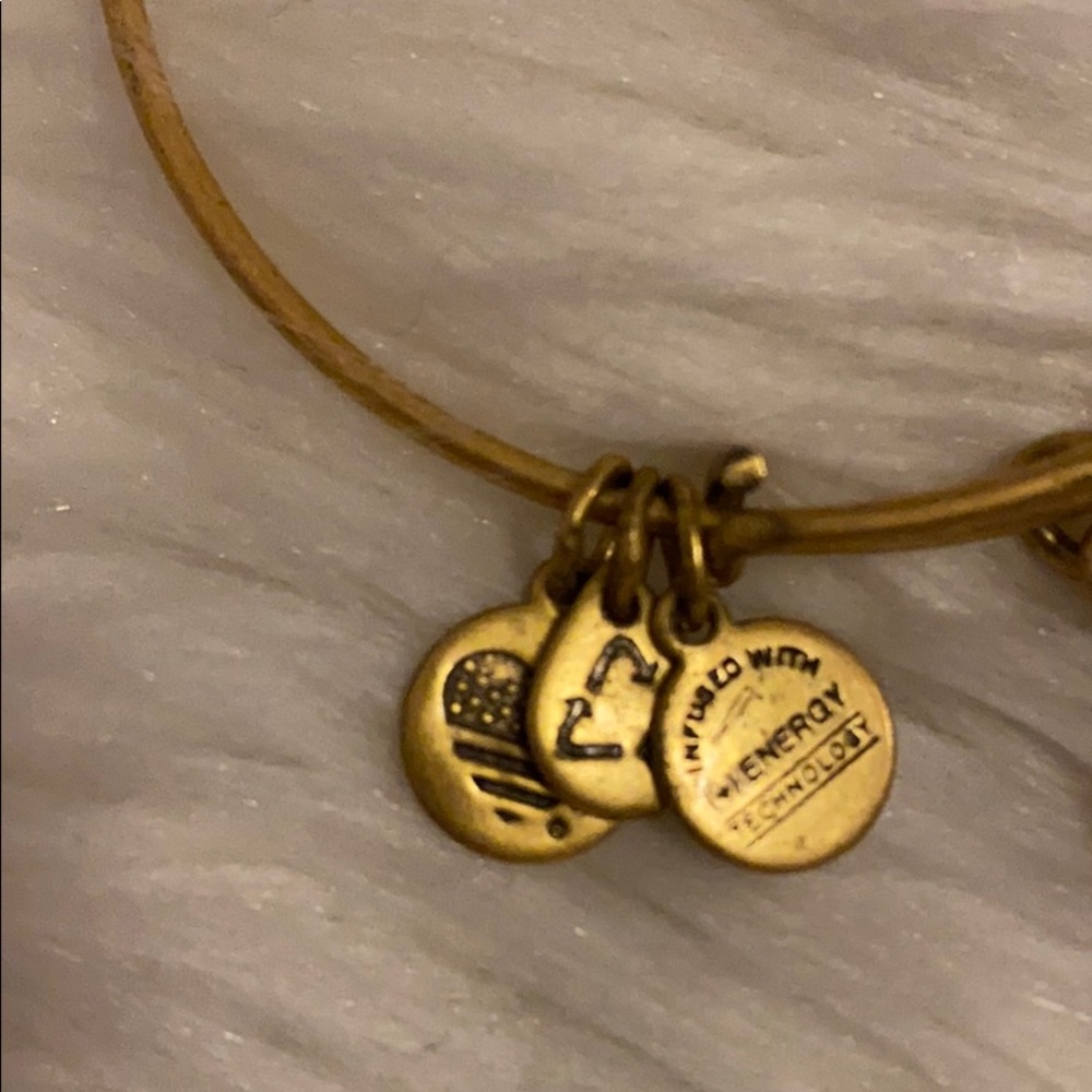 authentic alex and ani gold bracelet - Picture 3 of 4